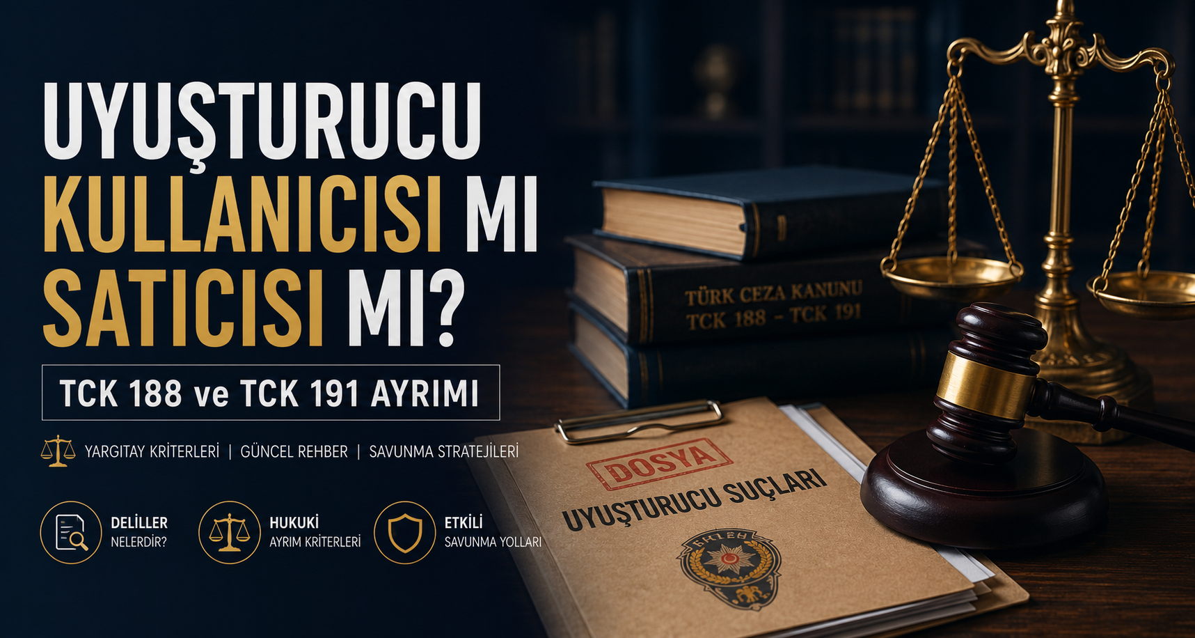 Uyuşturucu Kullanıcısı mı Satıcısı mı? TCK 188 mi TCK 191 mi?